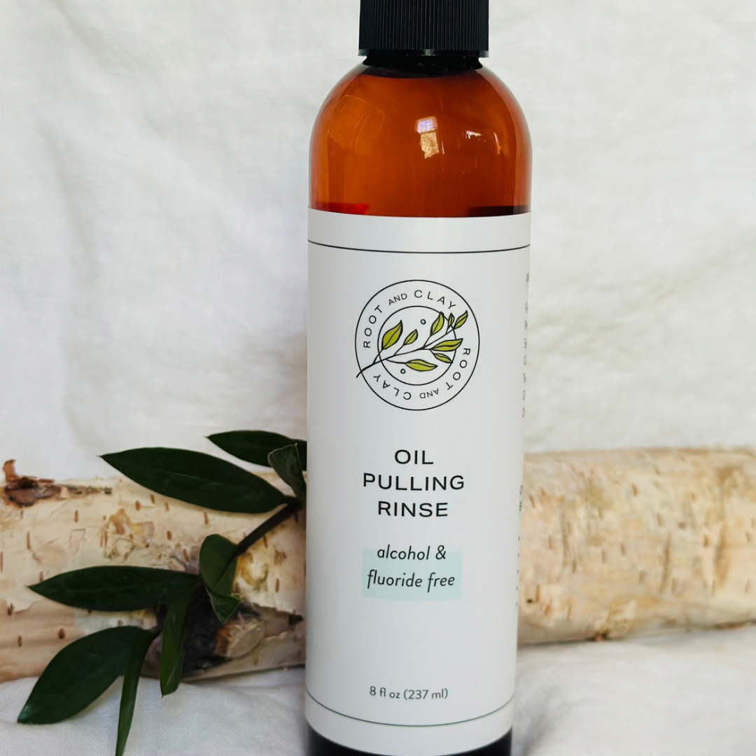 Oil Pulling Rinse – Root and Clay